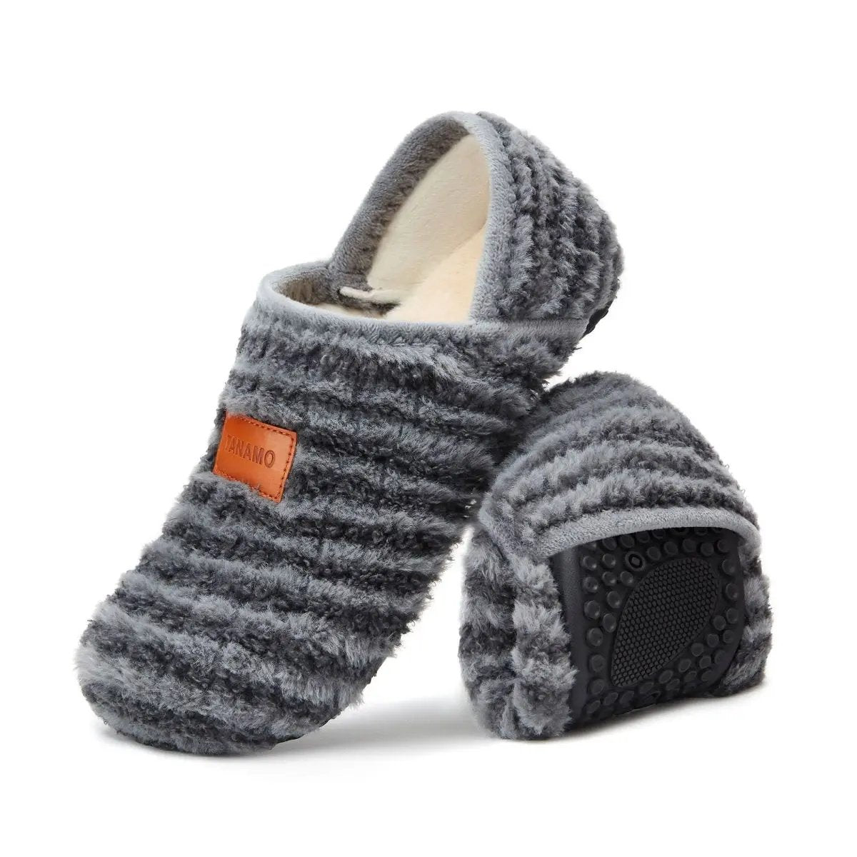 House Slippers for Women Men Indoor Barefoot Slippers Socks Furry Slip on House Shoes Cozy Comfy Slippers for Home Bedroom Travel Yoga - Love Salve